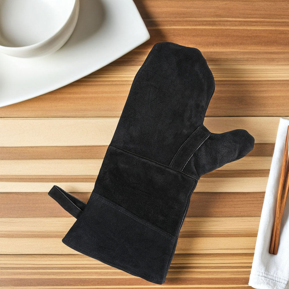 Heat Resistant Glove - 3 Adet Siyah Isıya Dayanıklı Fırın