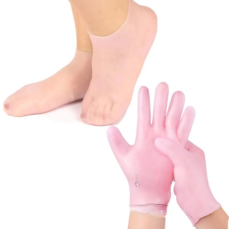 Latex Disposable Glove - 1 Çift Silikon Ayak Bakım Çorabı