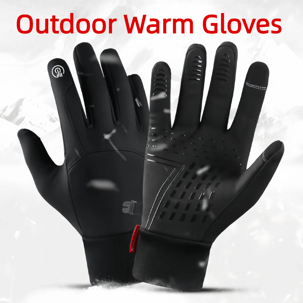 Ski Glove Waterproof - Kış su geçirmez bisiklet eldiveni dokunmatik